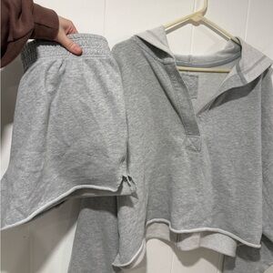 Aerie Pullover and Shorts Set